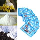 CoscosX 20 Pack SAP Magic Snow Instant Fake Fluffy Snow Powder Reusable DIY Artificial Slime Simulation Snow Super Absorbant Christmas Wedding Festival Market Fairy House Decor Children Toys