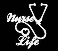 Nurse Life Nursing RN LPN Stethoscope Vinyl Decal Sticker|WHITE|Cars Trucks Suvs Laptops Tool Box Wall Art|5.5" X 5.5"|CGS240 - Thumbnail 3