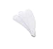 ReNext 100pcs Mini Cosmetic Spatula Scoop Disposable White/cosmetic Mask Spatula/plastic Spoon