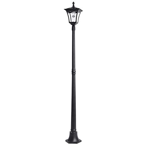Paradise GL23716 Cast-Aluminum Solar-Powered LED Streetlight-Style Outdoor Light