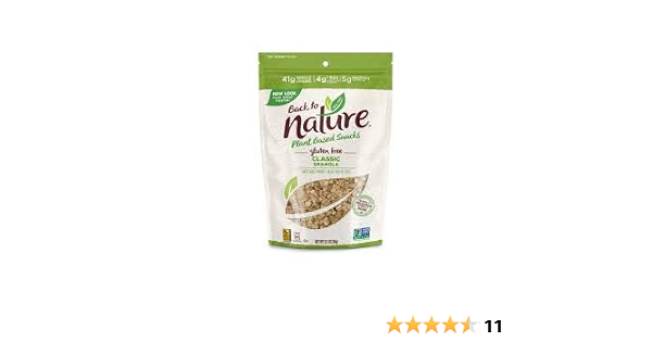 Amazon Com Back To Nature Gluten Free Classic Granola 12 5 Oz 2 Pack