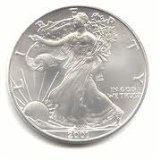 2001 Silver American Eagles - Brilliant Uncirculated