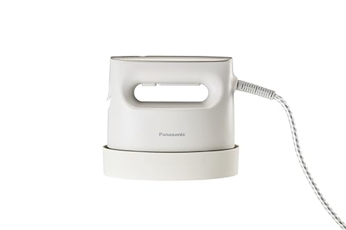 Panasonic 2 in 1 Hand garment steamer with soleplate, Steam & iron, Powershot function, 3 modes of soleplate temperature, Quick start up, Easy & portable, Ivory, NI-FS780CTH
