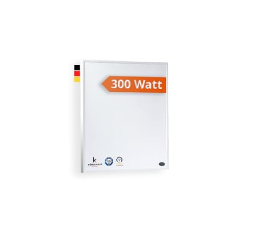 Könighaus Infrarotheizung 300 W - Wandmontage - 3-8 m²