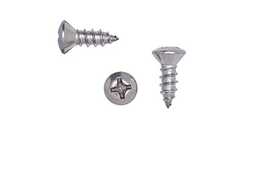 Bolt Dropper Kreuzschlitz-Holzschrauben, Edelstahl, 1,27 cm, 50 Stück, 18-8 (304) – Bild 7