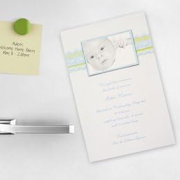 Baby Photo Magnet Announcement Kit in Blue