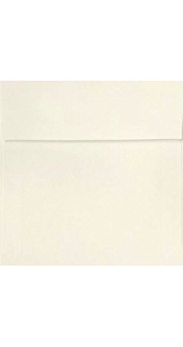LUXPaper Square Invitation Envelopes | Peel & Press | 6 1/4" x 6 1/4" | Natural Linen | 80lb. Text | 50 Qty
