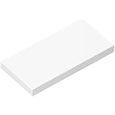 Classic Building Bricks Tile 2x4 with Groove 100 Piece, Compatible with Lego Parts and Pieces 87079, Creative Play Set - 100% Compatible with All Major Brick Brands(Colour:White)
