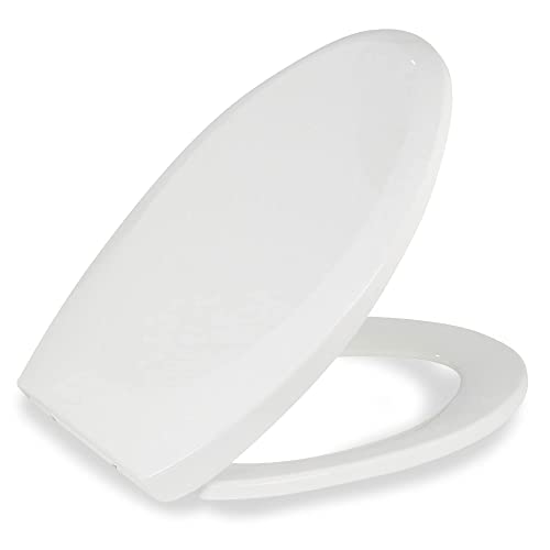 Elongated Oval Toilet Seat Slow Close With Lid, SKU BR60600 Stain