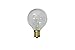 Sival - Replacement Globe Light Bulb, G50, 7W/130V, E17 (C9) Intermediate Base, Clear, 25 Pack (G16-1/2)