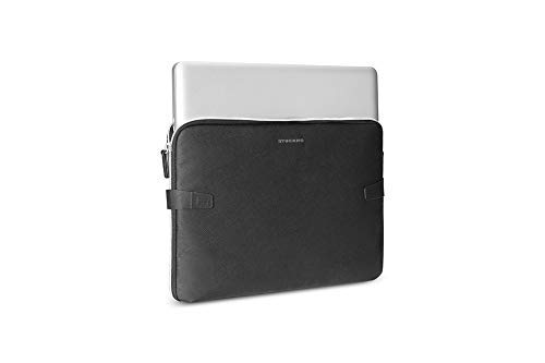 Tucano-Case Saffiao MacBook Pro 15" Black Inch. Protective. Useful in Office, University and Travel. Universal Tablet Case. Business Sleeve. Man Woman