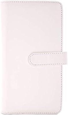 Dennisy Mini Photo Album Compatible with Fujifilm Instax Square SQ6, 80 Pockets Photo Album for Instax SQ6 SQ10 SQ20 SP-3 Film (Pearl White)