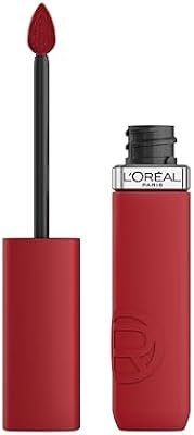 L'Oréal Paris Rossetto Liquido, Colore Intenso, Formula Matte a Lunga Durata, Con Acido Ialuronico, Resistente alle Sbavature, Infaillibile Matte Resistance, Tonalità: 425 Afterwork Drink, 5 ml