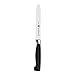 ZWILLING Four Star 5-inch Serrated Utility Knife, Black