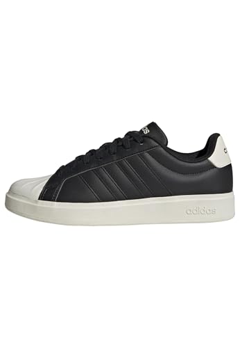 Homme Streettalk Shoes, Core Black/FTWR White/Matte Gold, 42 EU