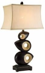 Antique Brass African Craft Table Lamp
