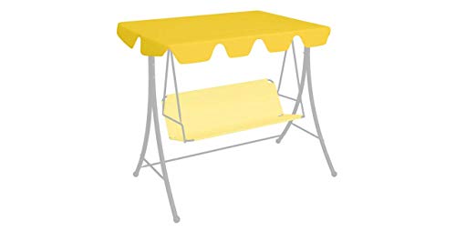 Ersatzdach für Gartenschaukel Gelb 192x147 cm 270 g/m² Gartenbauten Pavillon-Rahmen Dächer für Pavillions – Bild 4