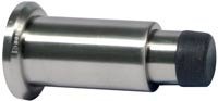 WALL MOUNTED DOOR STOP SATIN CHROME ADJUSTABLE 68 - 98MM