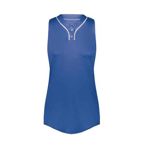 Augusta Sportswear Girls Cutter+ Sleeveless Jersey Royal/White L at Amazon