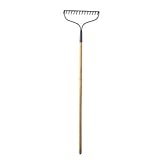 Flexrake CLA801 Classic Bow Rake with 48-Inch Oak Handle