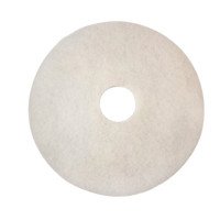 Polishing Floor Pad, 430mm, White, Pack of 5