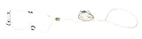 Resco Professional Spinner-Martingale Dog Show Lead, 14-Inch Choke Collar, White