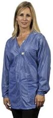 Tech Wear XL Blue V-Neck ESD / Anti-Static Jacket - VOJ-23-XL [PRICE is per EACH]