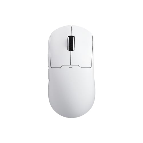 MCHOSE A5 Pro Wireless Gaming Mouse, Symmetrical Design, 59 Grams, 26K DPI Sensor, 130 Hour Battery Life, Dual Wireless Connectivity (A5 Ultra - 4K Polling, White)