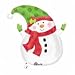 Adorable Jolly Christmas Snowman 23" Mylar Balloon