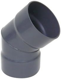 Plastic Supply PVCED06 PVC 45 Degree Elbow, 2 Piece, 6" Diameter