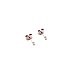 Honeycat Mini Moon Stud Earrings in 18k Rose Gold Plate | Minimalist, Delicate Jewelry (RG)