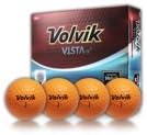 Volvik Crystal 7112 4-Piece Vista iV Orange Golf Ball