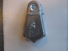 3oz flat bank sinker 5lb box