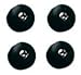 Dunlop ECB151 Rubber Feet with Screws, 4/Bag
