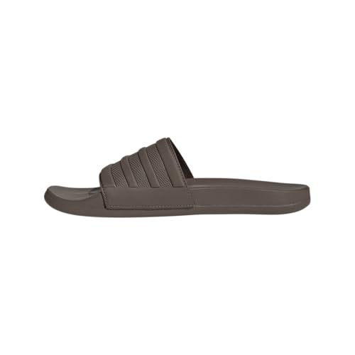 adidas Unisex Adilette Comfort Slide Sandal, Earth Strata/Earth Strata/Earth Strata, 6 US Men