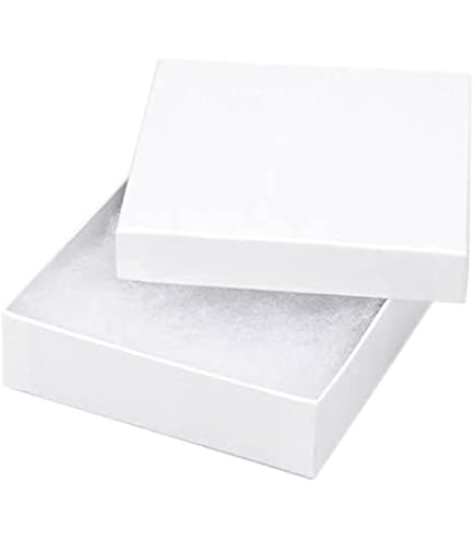 10 Pack Black Cardboard Jewelry Gift Boxes With Velvet Liner - 3.5x3.5x1 Inch Square Storage Cases