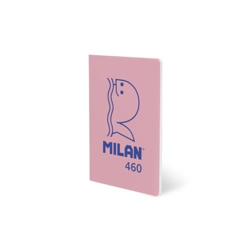 MILAN® A5 Stapled Notebook, Lined Paper, 24 Sheets of 95 g/m², 460since 1918 Collection, Pink