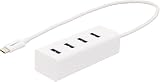 AmazonBasics USB 3.1 Type-C to 4 Port USB Adapter Hub - White