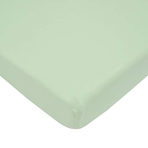 American Baby Company Cotton Fitted Pack and Play Sheet 39x27, Green
