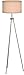 Amazon Brand – Rivet Mid-Century Modern Tripod Standing Floor Lamp with Drum Shade, Bulb Included, 58.25