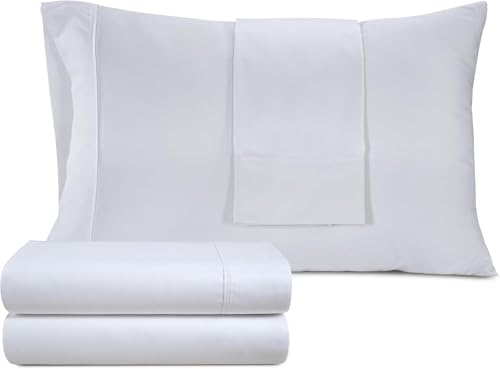 Izod Sateen Silky 3Pc Twin Size Bed Sheet Set, Deep Pockets – fits Upto 17", Sm…