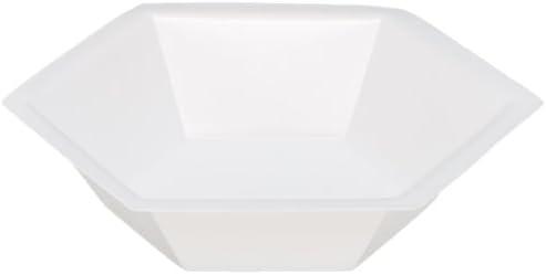 HWB-300 Polystyrene Hexagonal Anti-Static Weighing Dish, Medium, 50mL Capacity (Case of 500)