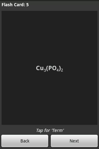Chemical Compounds Quiz Terminology