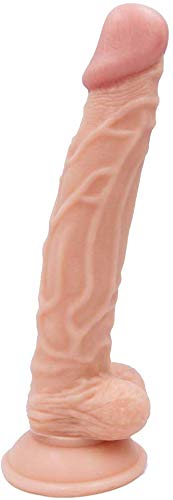 lavestoyserr sunnieei Lifelike Massager 10 Inch Di’dlos Toy for Women or Man(100% WATERPROOFFlesh-MKNLGHT029)