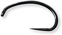 Barbless Hook, Pupa , Curve, High Carbon Steel, Razor-sharp point Competition Tanuki Hook Caddis Pupa (Pack of 50) (#8)