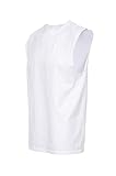 Fruit of the Loom Men's Sleeveless Tee White XL