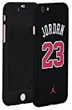 iPhone 6s plus Case, Diaxbest Jordan number 23 mvp golden 360 Full Body Cover Ultra-thin Hard Hybrid PC with Slim Tempered Glass Screen Protector for Apple iPhone 6 plus 5.5 inch (Black-23)
