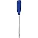 Tovolo Flex-Core Stainless Steel Narrow Handled Jar Scraper Spatula, Removable Head, Dishwasher Safe, Stratus Blue