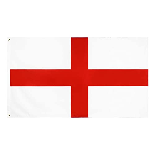 ShreeFit Flags St Georges Flag England Flag St George Flags Polyester with Brass Grommets 3Ft X 5Ft (Pack of 1)