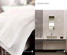 Luxury Stripe by Standard Textile = 6 Piece Hotel Towel Set White Bath Collection = (2 Bath Towels 35x60, 2 Hand Towels 16x30 and 2 Wash Towels 13x13). Usually ships within 1-3 business days unless there is a problem.